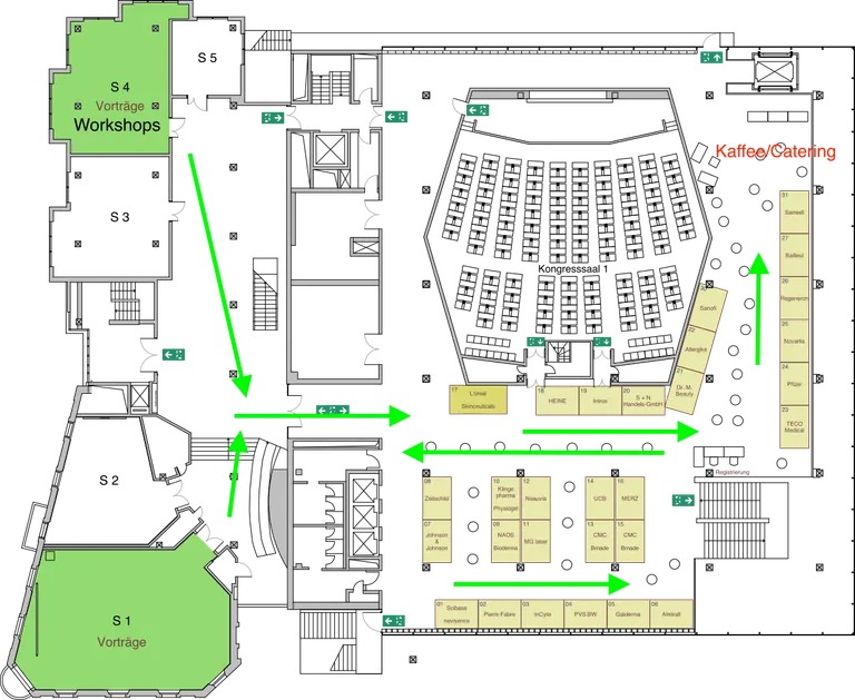 Raumplan des Kongresshauses